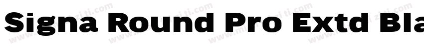 Signa Round Pro Extd Black字体转换